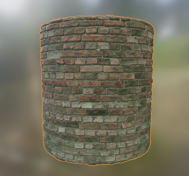 Brick Wall PBR Material Texture_14