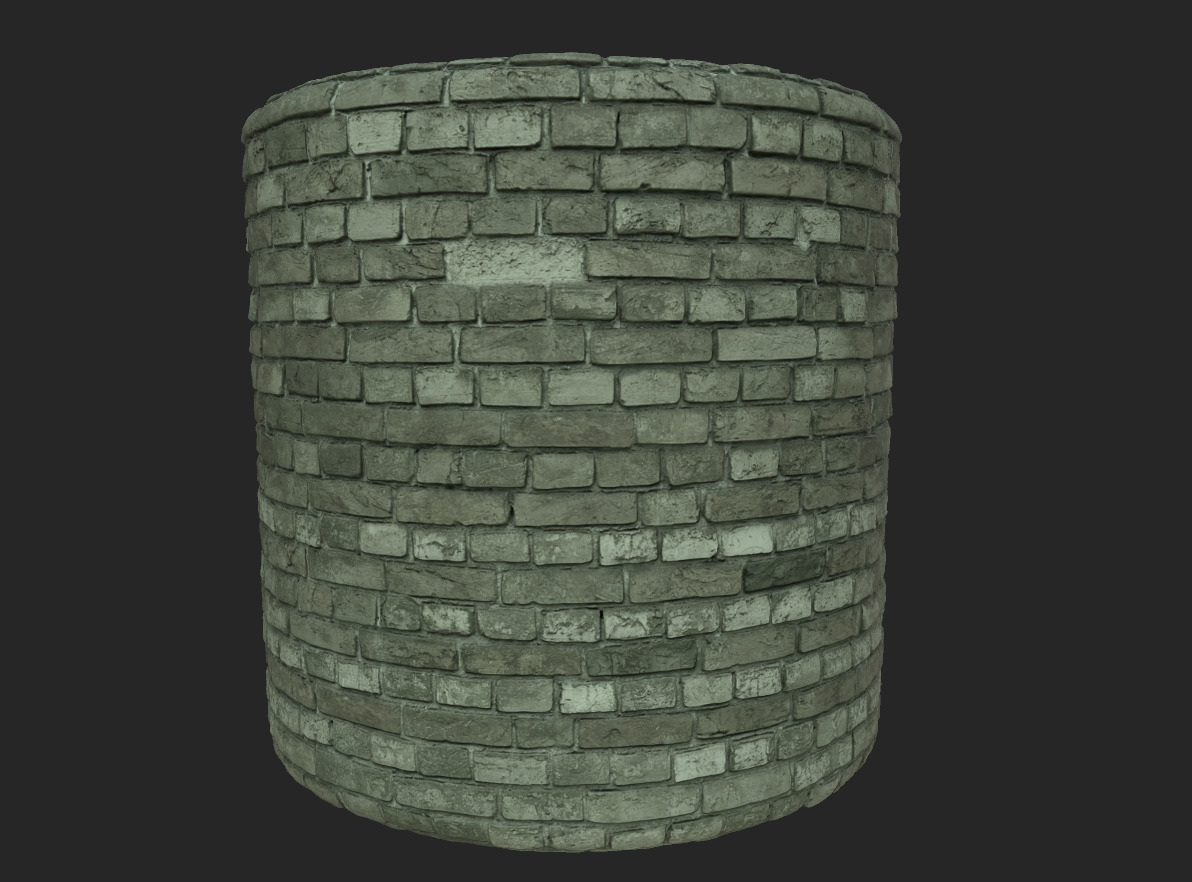 Brick Wall PBR Material Texture_8