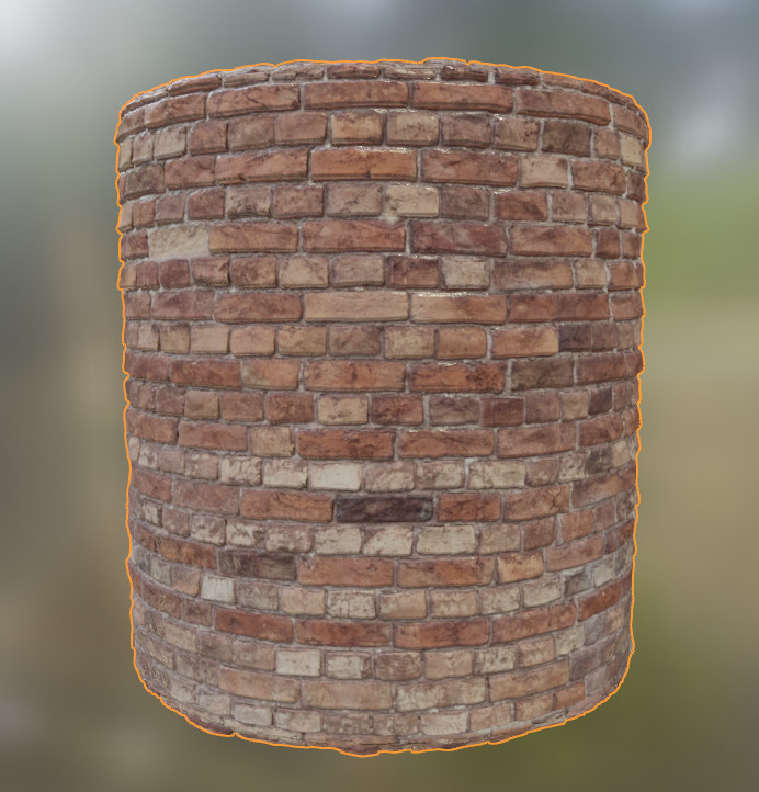 Brick Wall PBR Material Texture_12