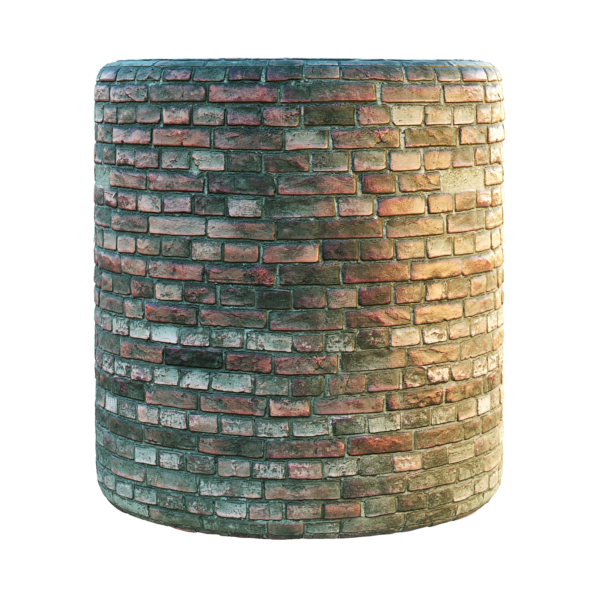 Brick Wall PBR Material Texture_5