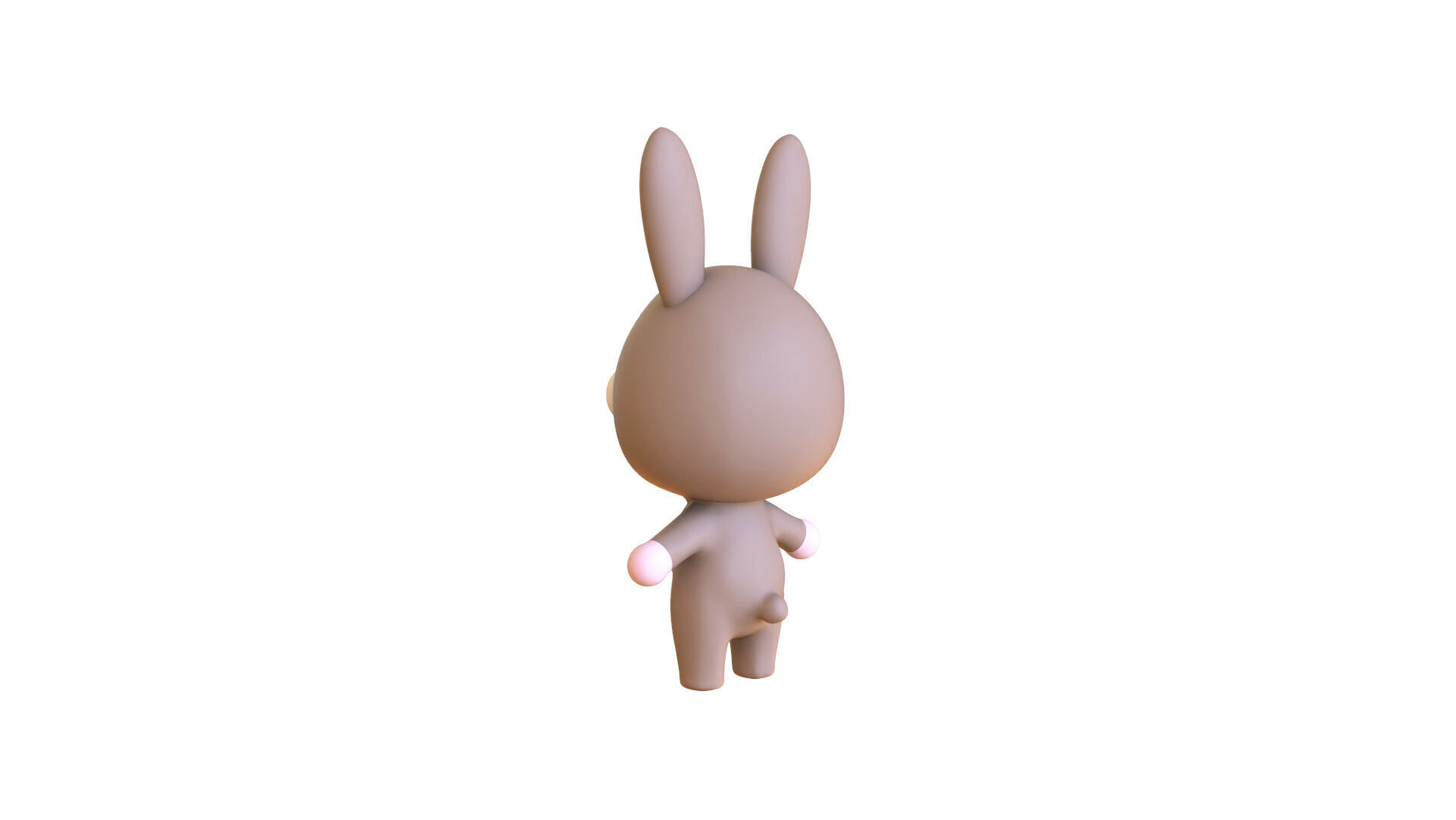 Cute Bunny Rabbit - Rigged and Animated Low-poly 3D model_14