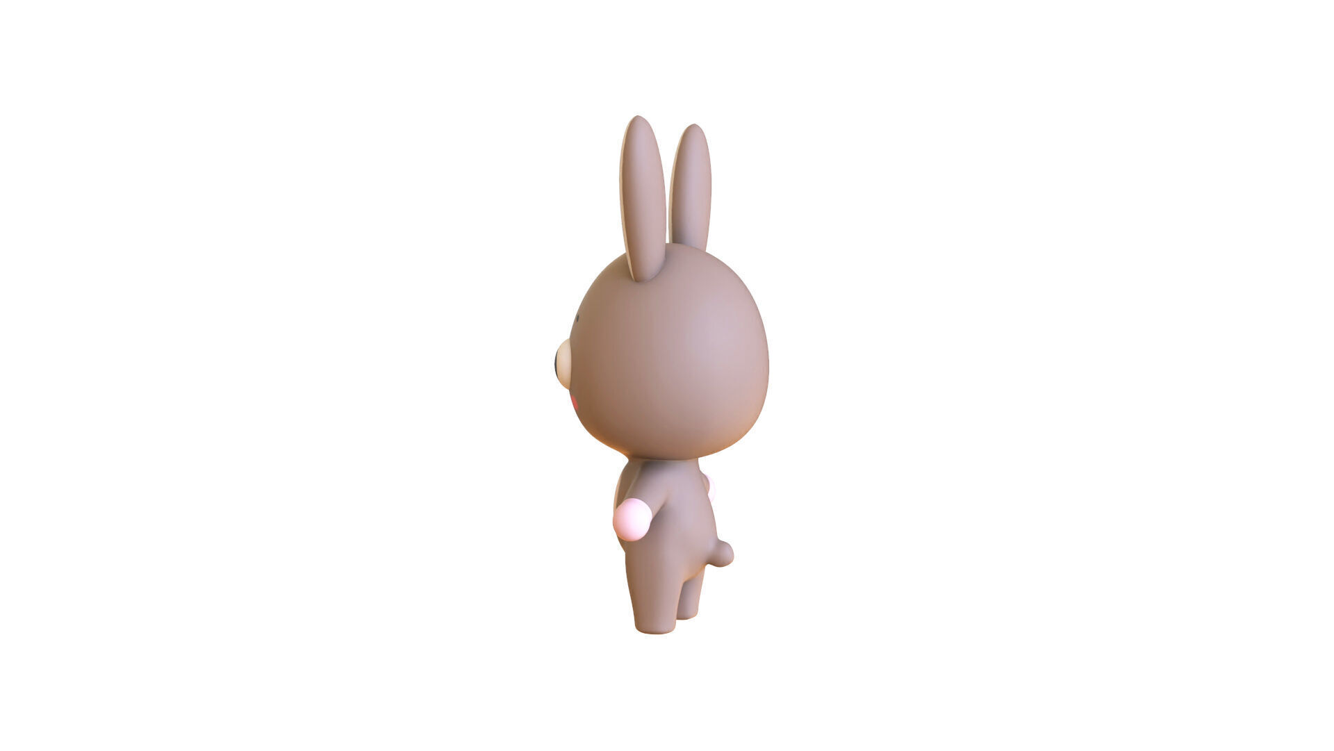 Cute Bunny Rabbit - Rigged and Animated Low-poly 3D model_13
