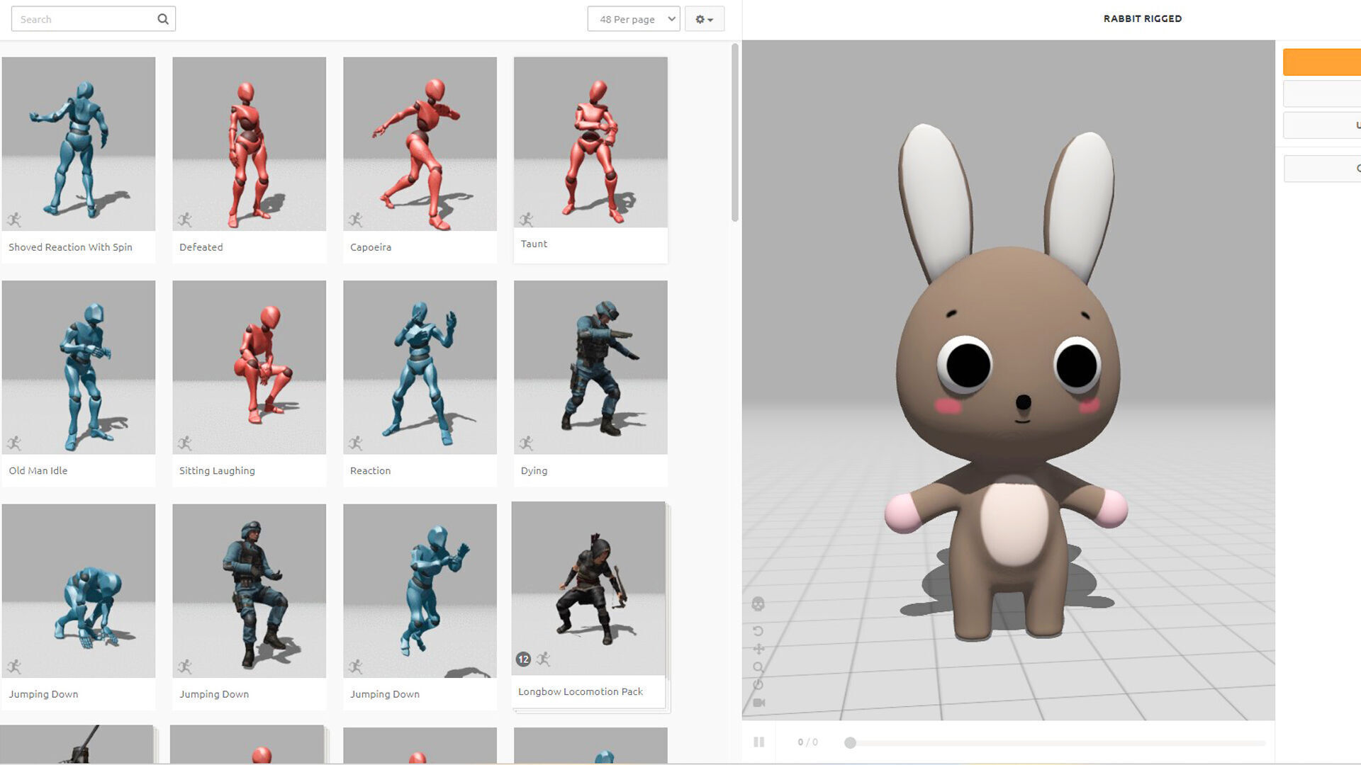 Cute Bunny Rabbit - Rigged and Animated Low-poly 3D model_2