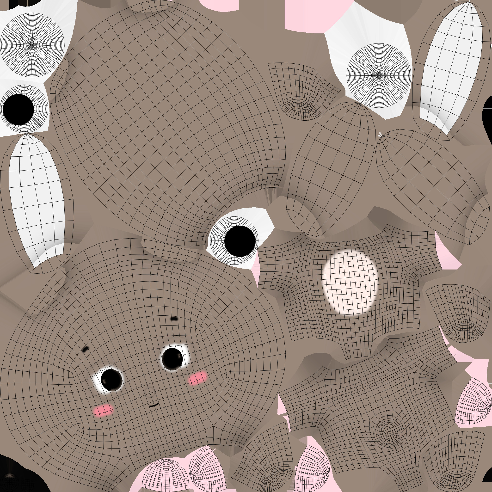 Cute Bunny Rabbit - Rigged and Animated Low-poly 3D model_8