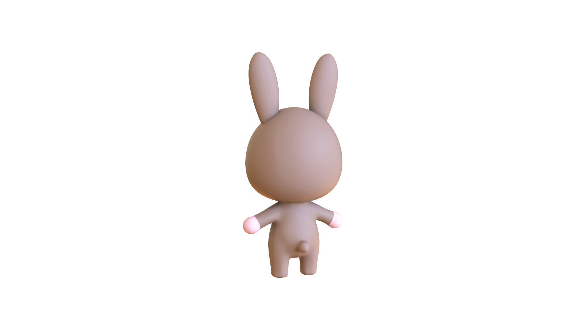 Cute Bunny Rabbit - Rigged and Animated Low-poly 3D model_15