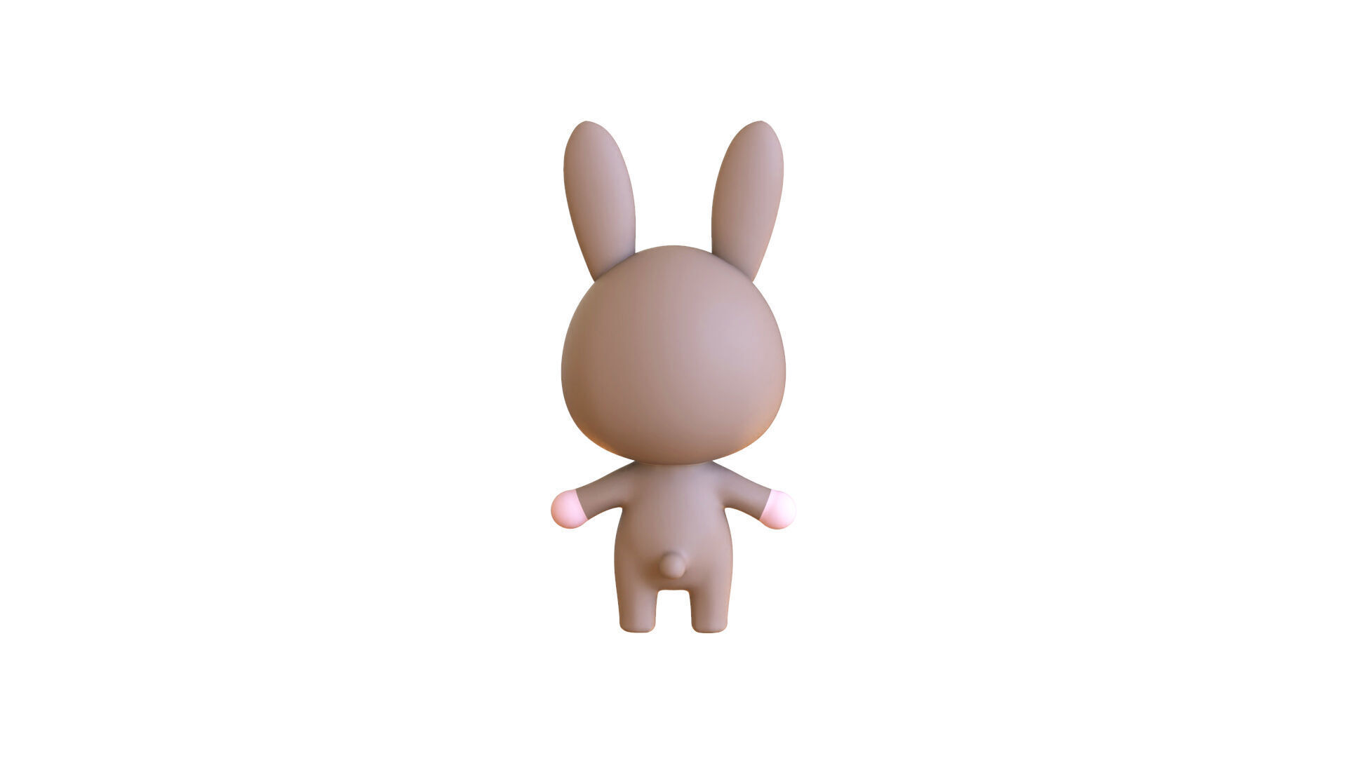 Cute Bunny Rabbit - Rigged and Animated Low-poly 3D model_16
