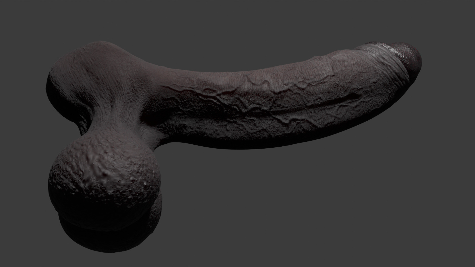 Realistic Huge BBC Penis Low Poly Rigged Low-poly 3D model_7