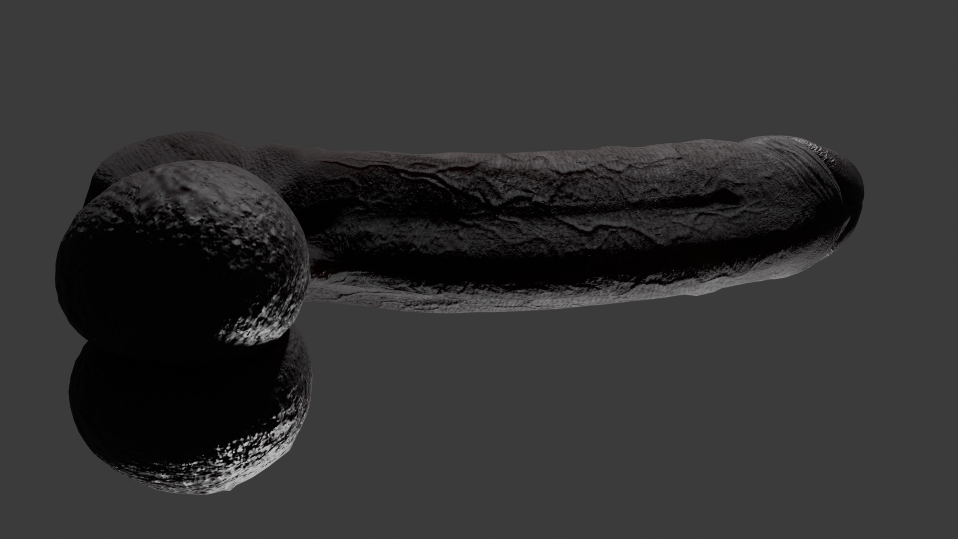 Realistic Huge BBC Penis Low Poly Rigged Low-poly 3D model_9