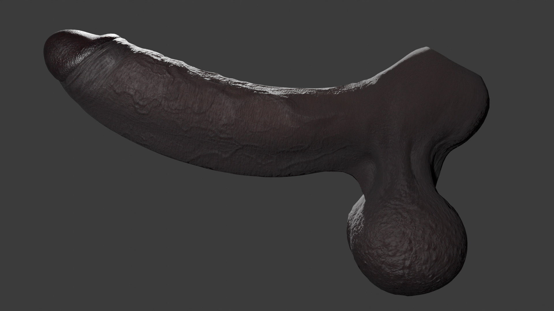 Realistic Huge BBC Penis Low Poly Rigged Low-poly 3D model_5