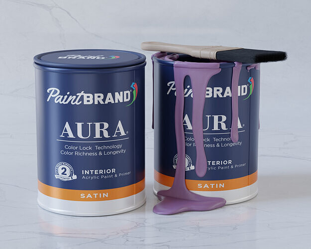 Paint Tin Packaging 3D model