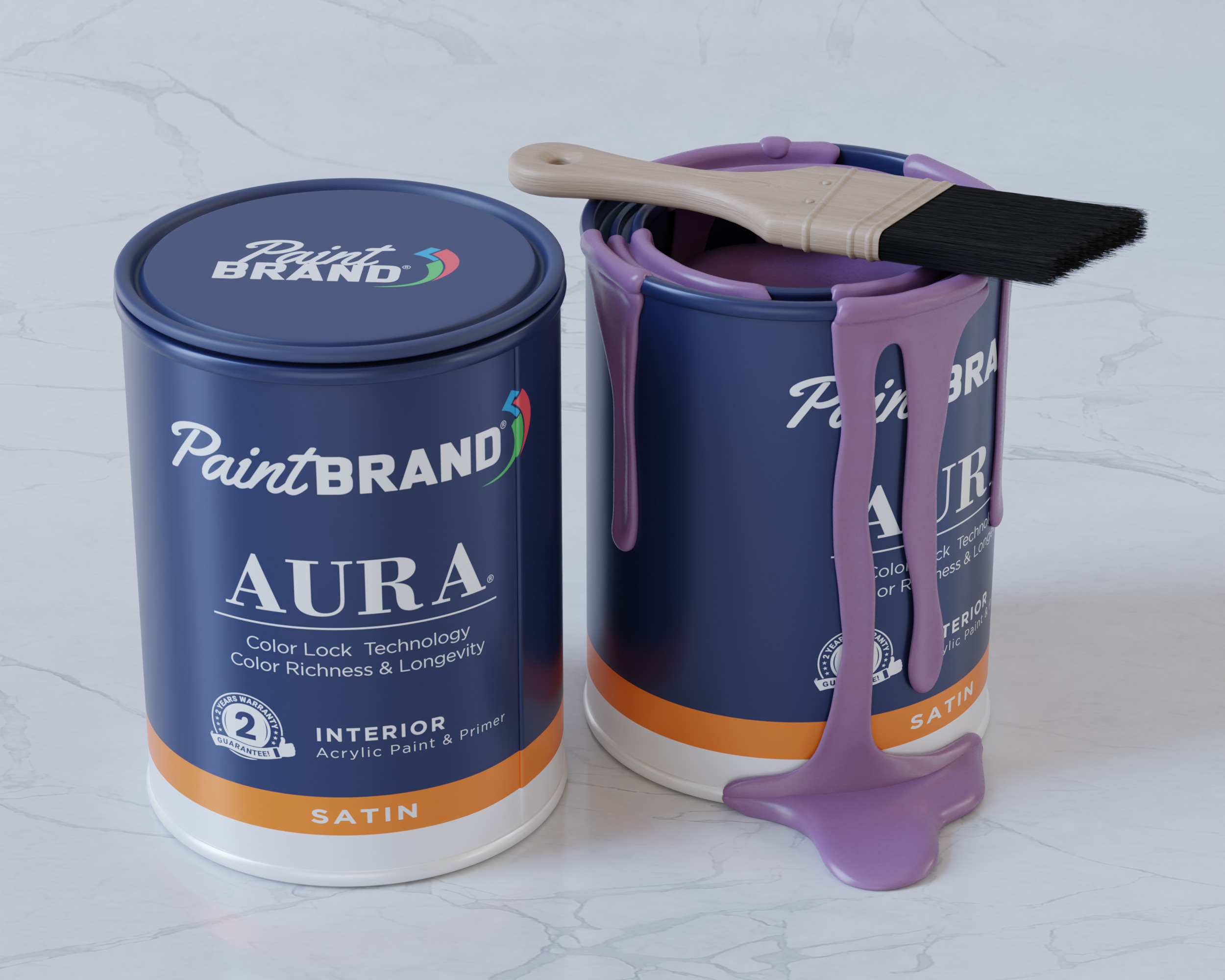 Paint Tin Packaging 3D model_2