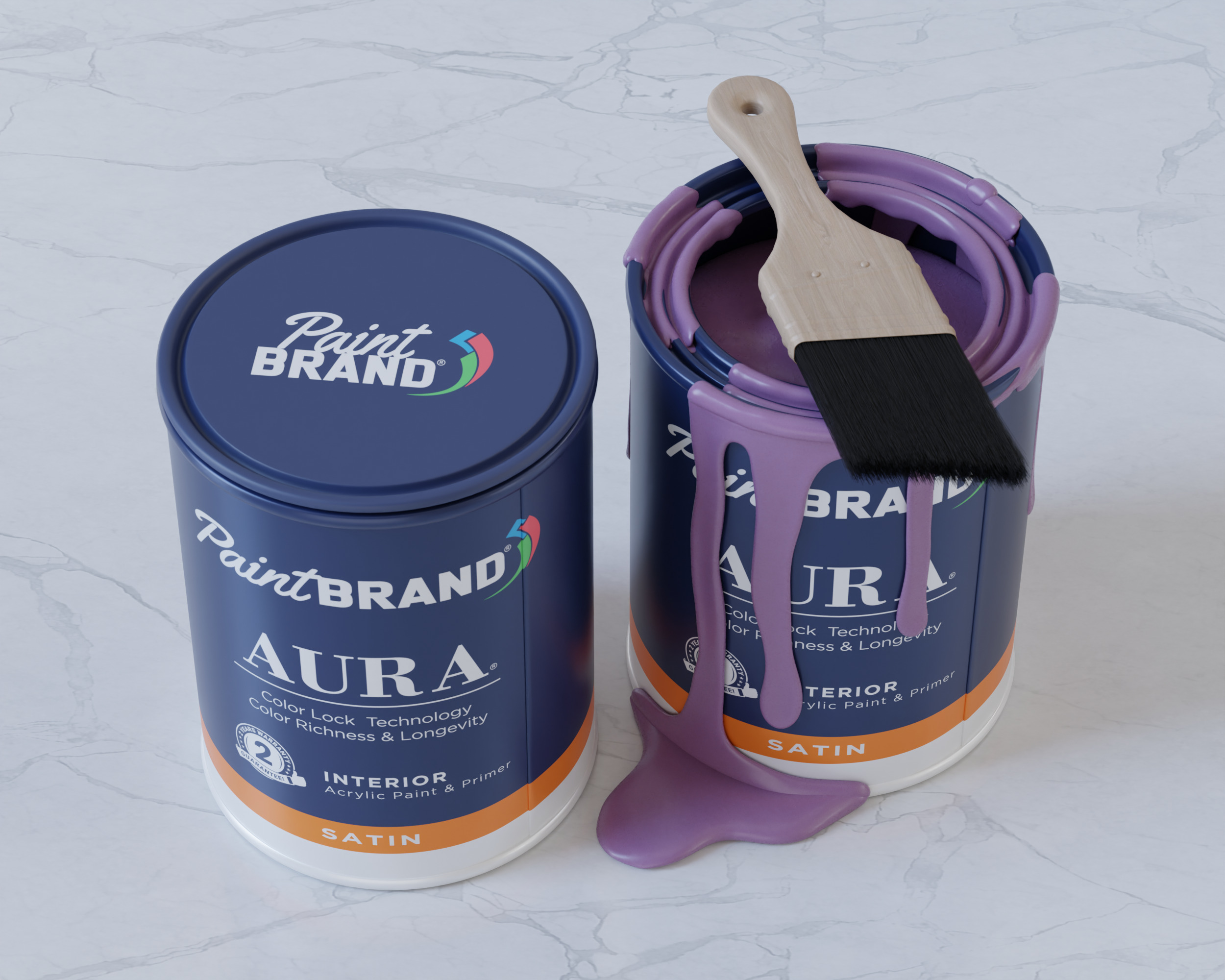 Paint Tin Packaging 3D model_4