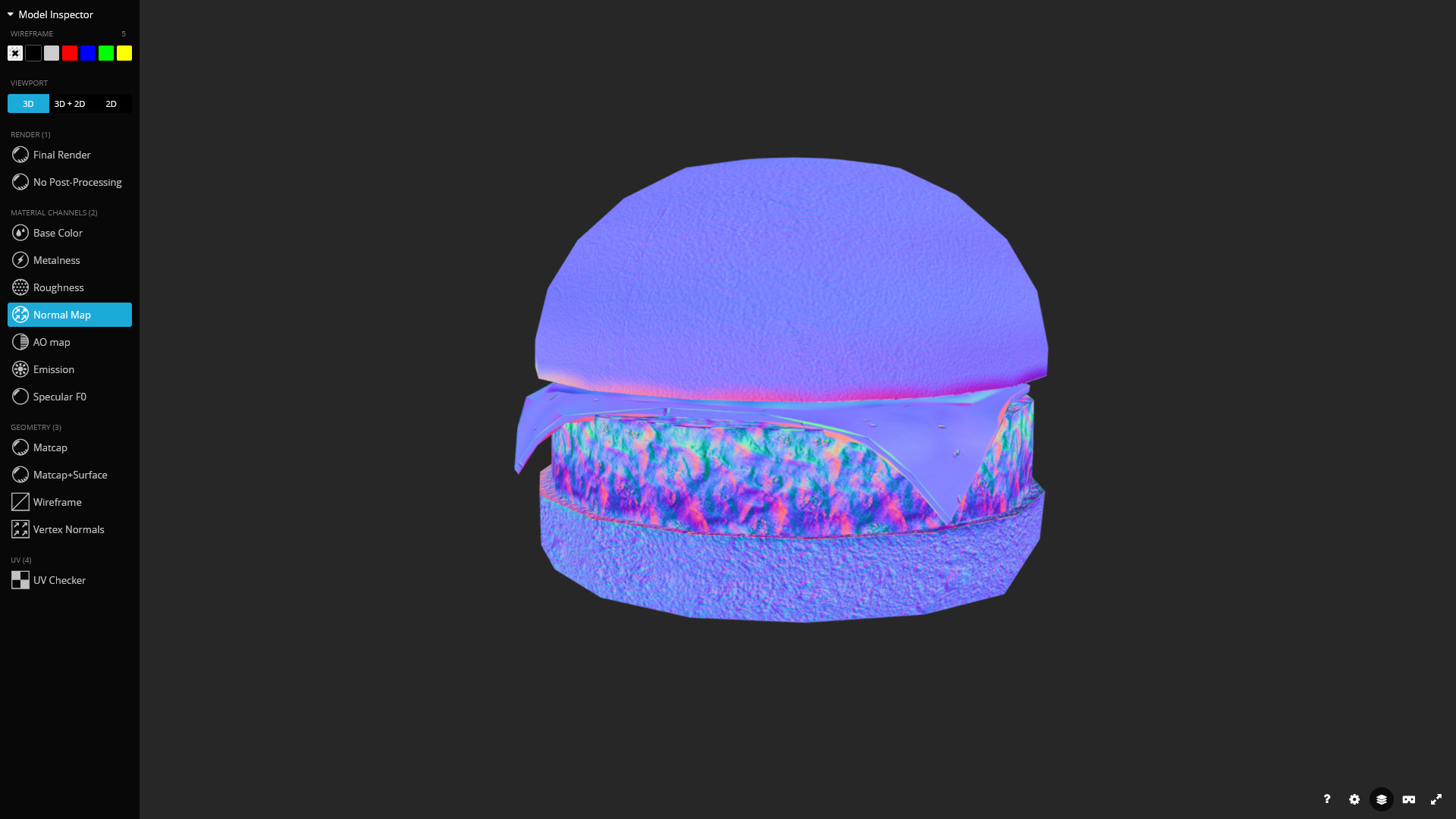Cheeseburger 3D Model Low-poly 3D model_7
