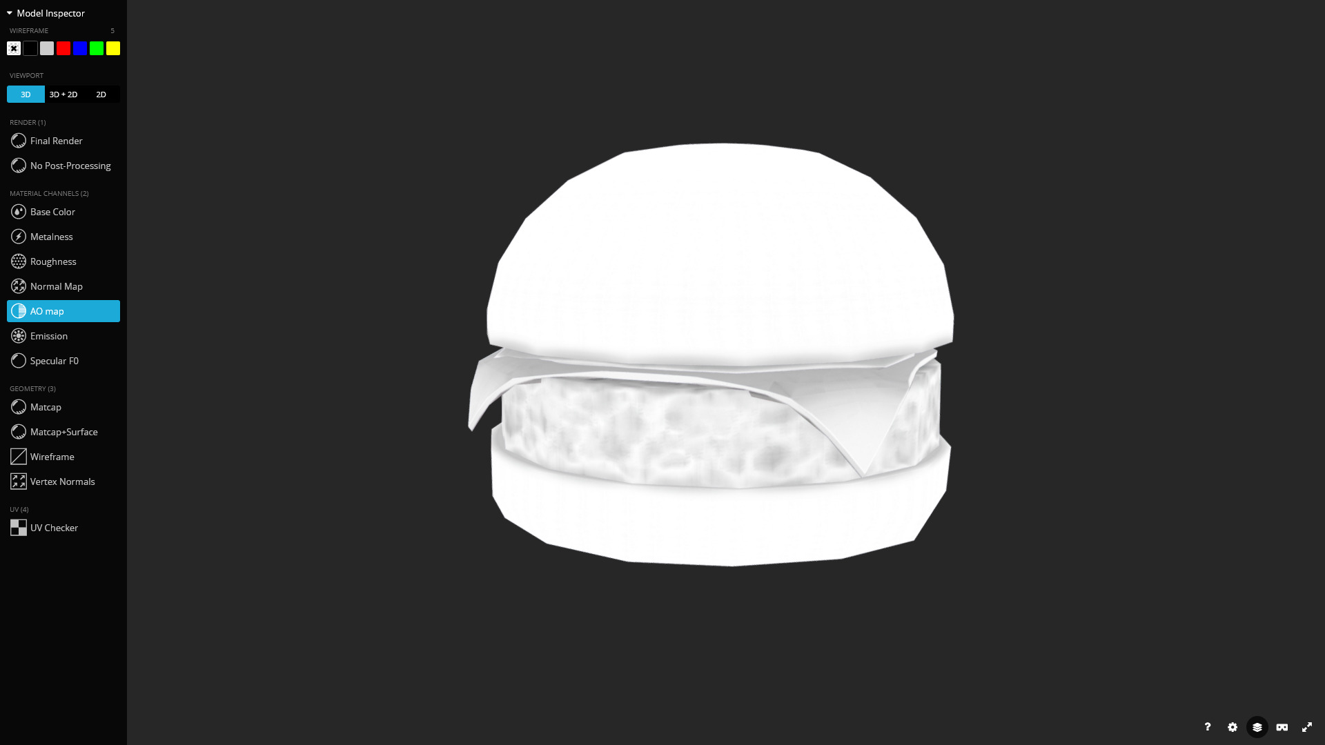 Cheeseburger 3D Model Low-poly 3D model_8