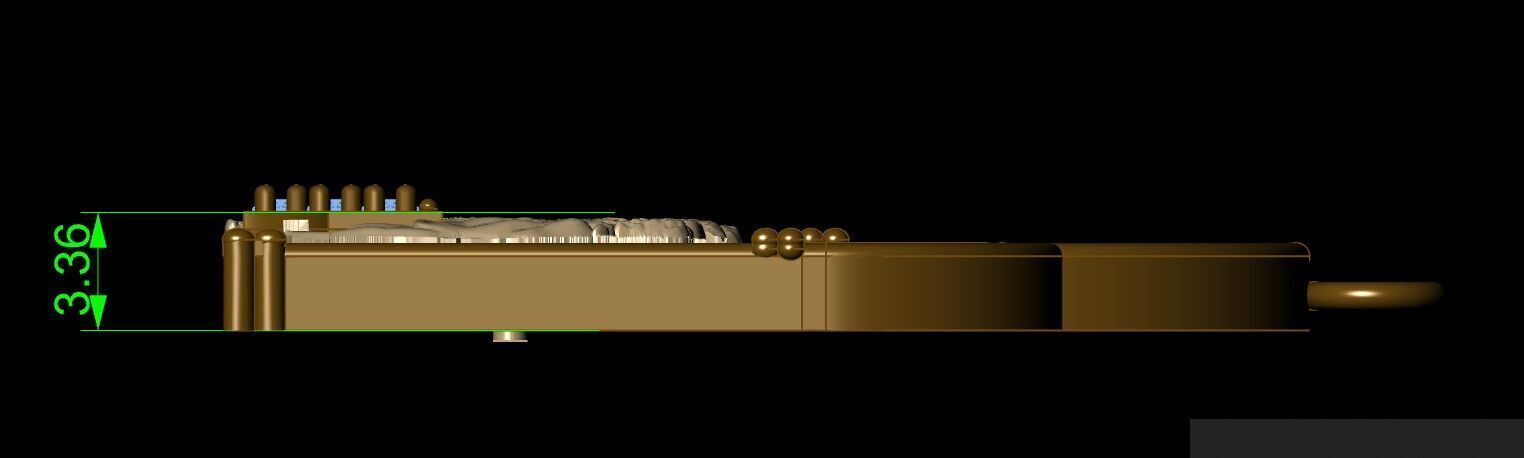 The Last Supper pendant 3D print model_8