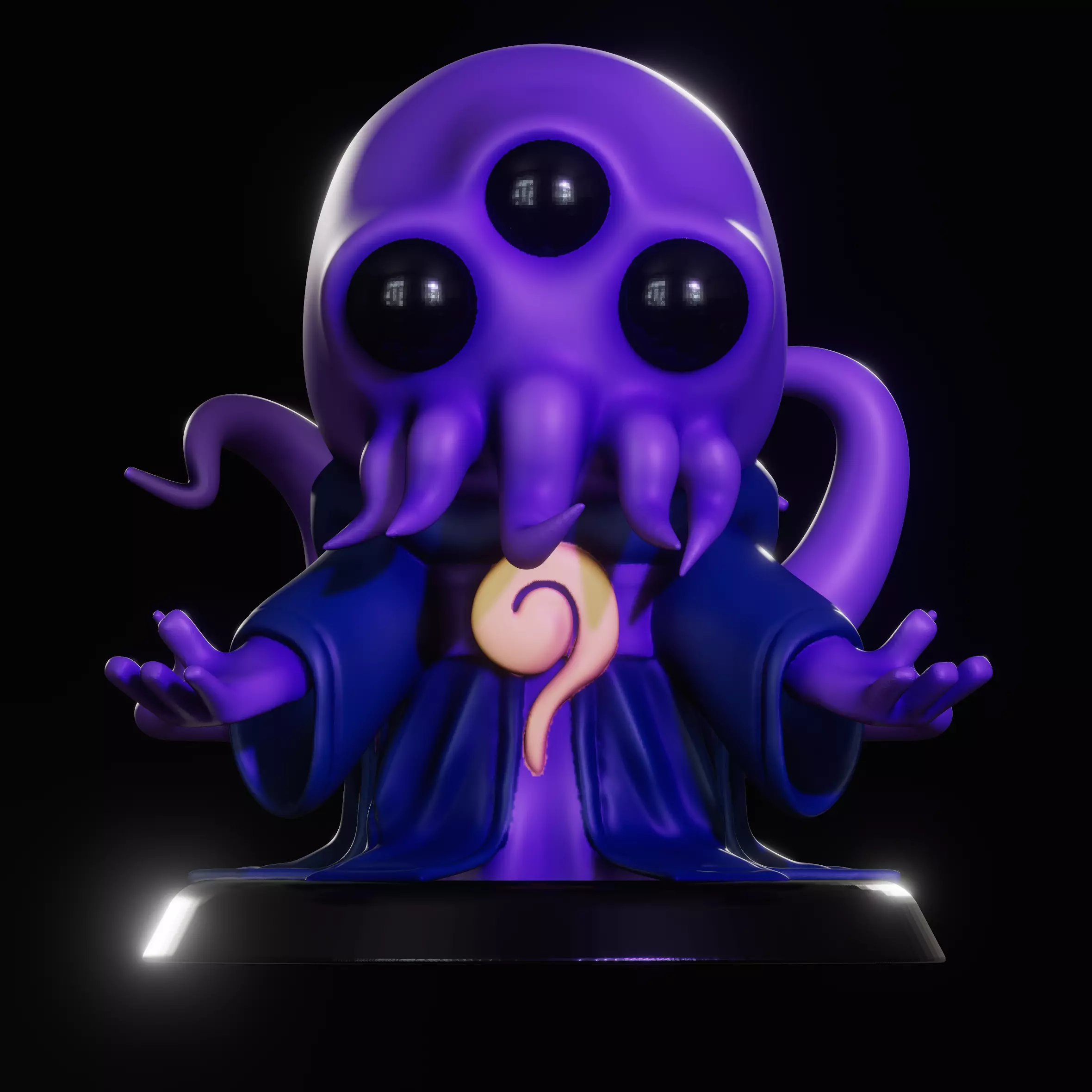 Chibi Mind Flayer 3D print model_0