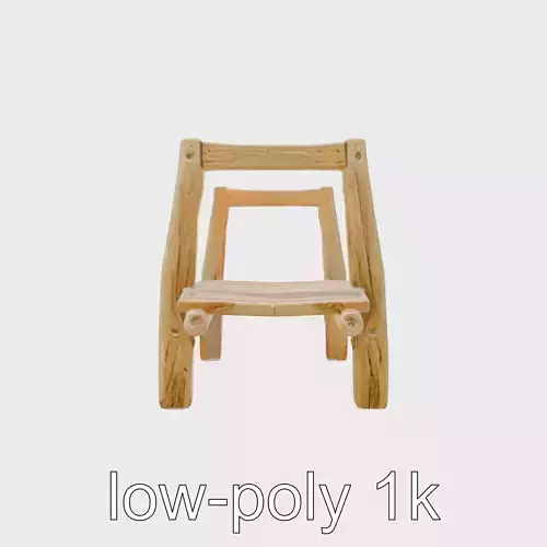 Simple Wooden Footbridge with Robust Design