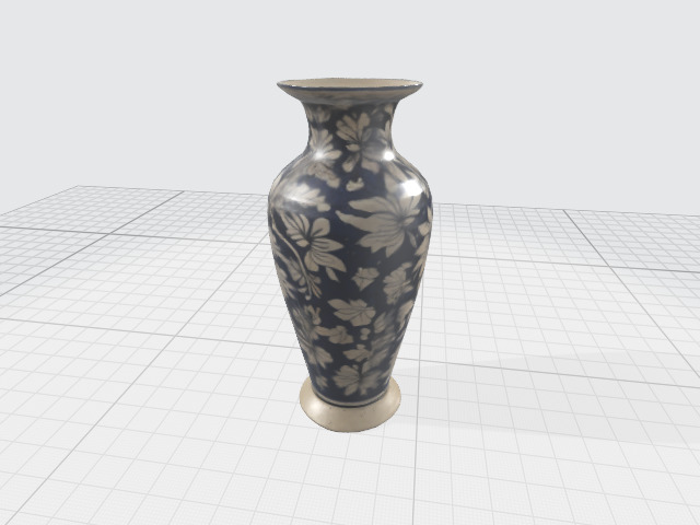 Floral Vase 3D model_1