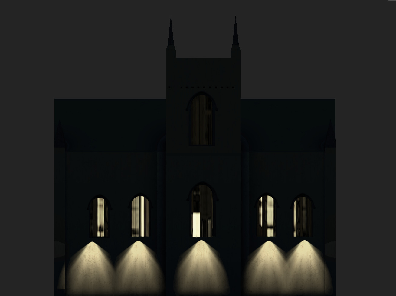 Saint James Church Low-poly 3D model_10