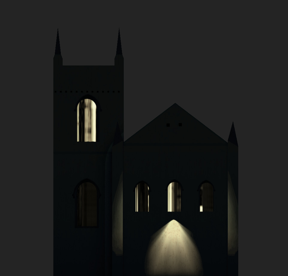 Saint James Church Low-poly 3D model_11