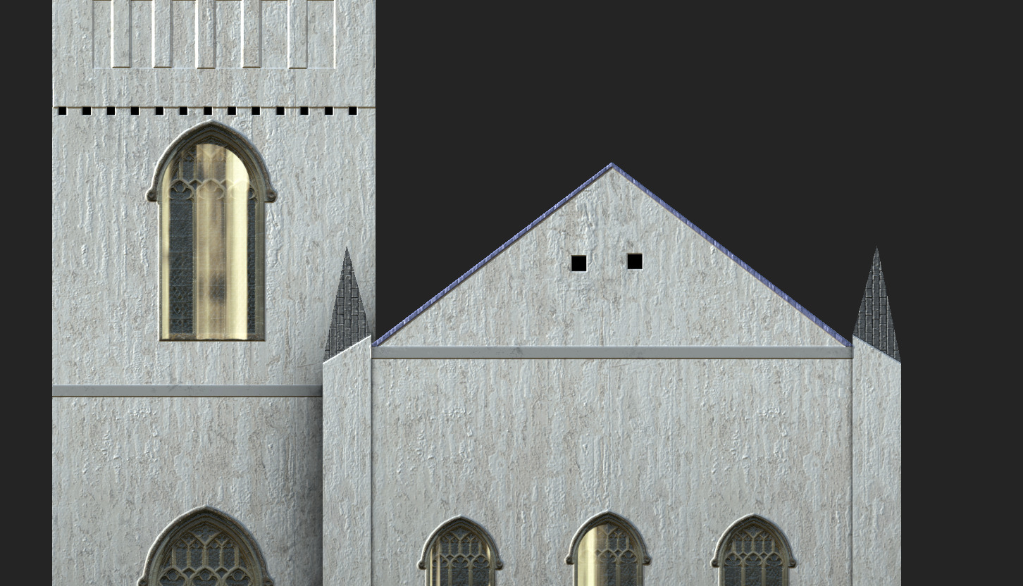 Saint James Church Low-poly 3D model_8