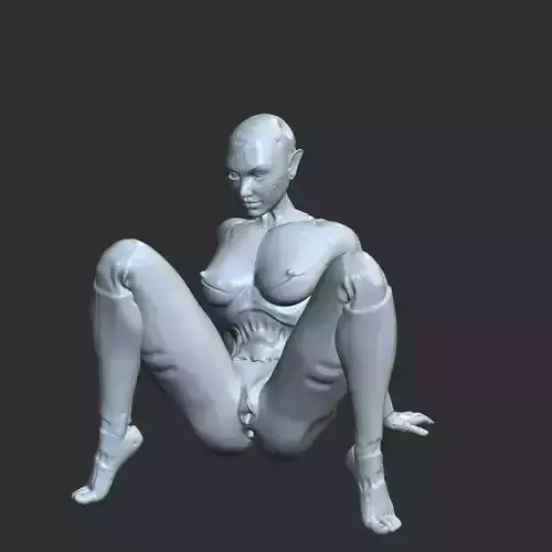 Sci-Fi Succubus Mecha Woman Nude STL