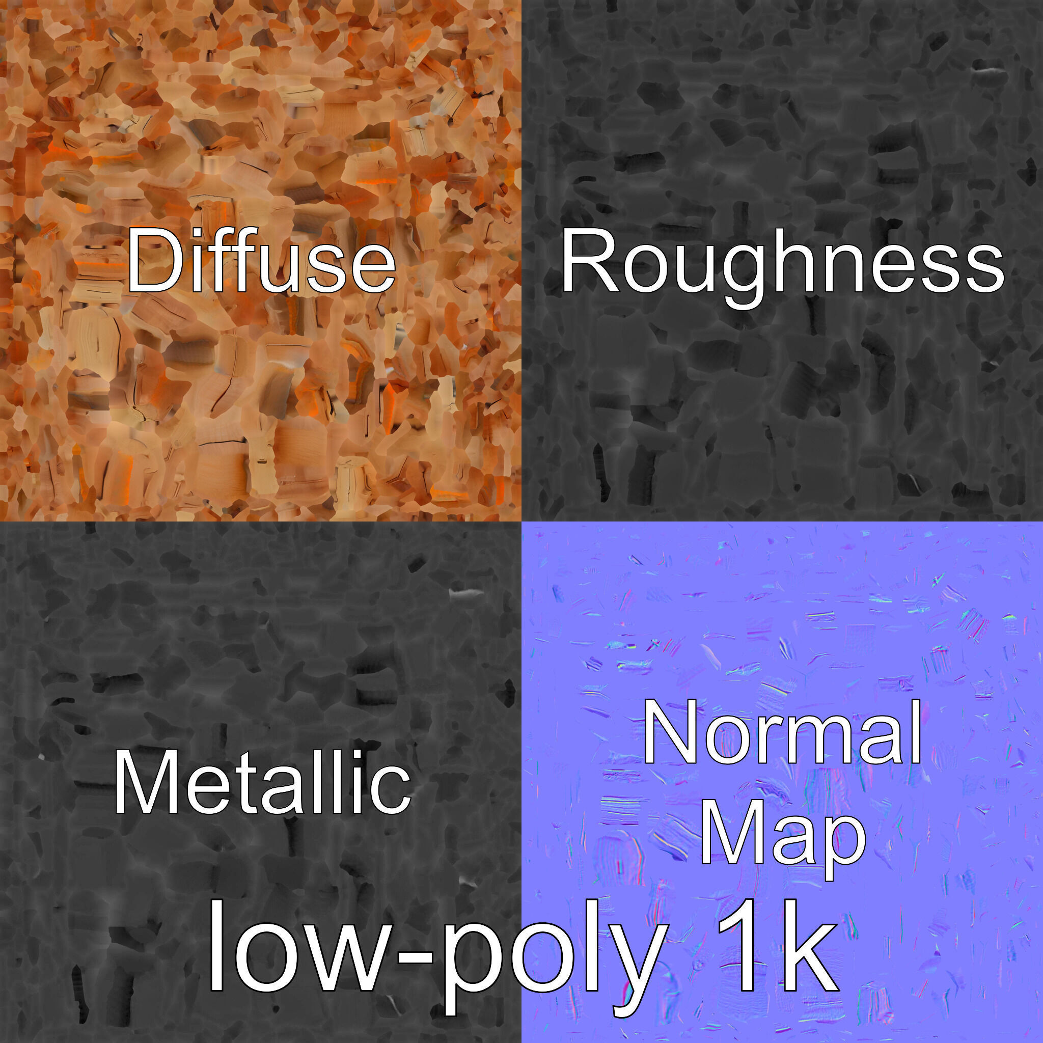 Historic Aged Timber Crossing for 3D Environments Low-poly 3D model_30