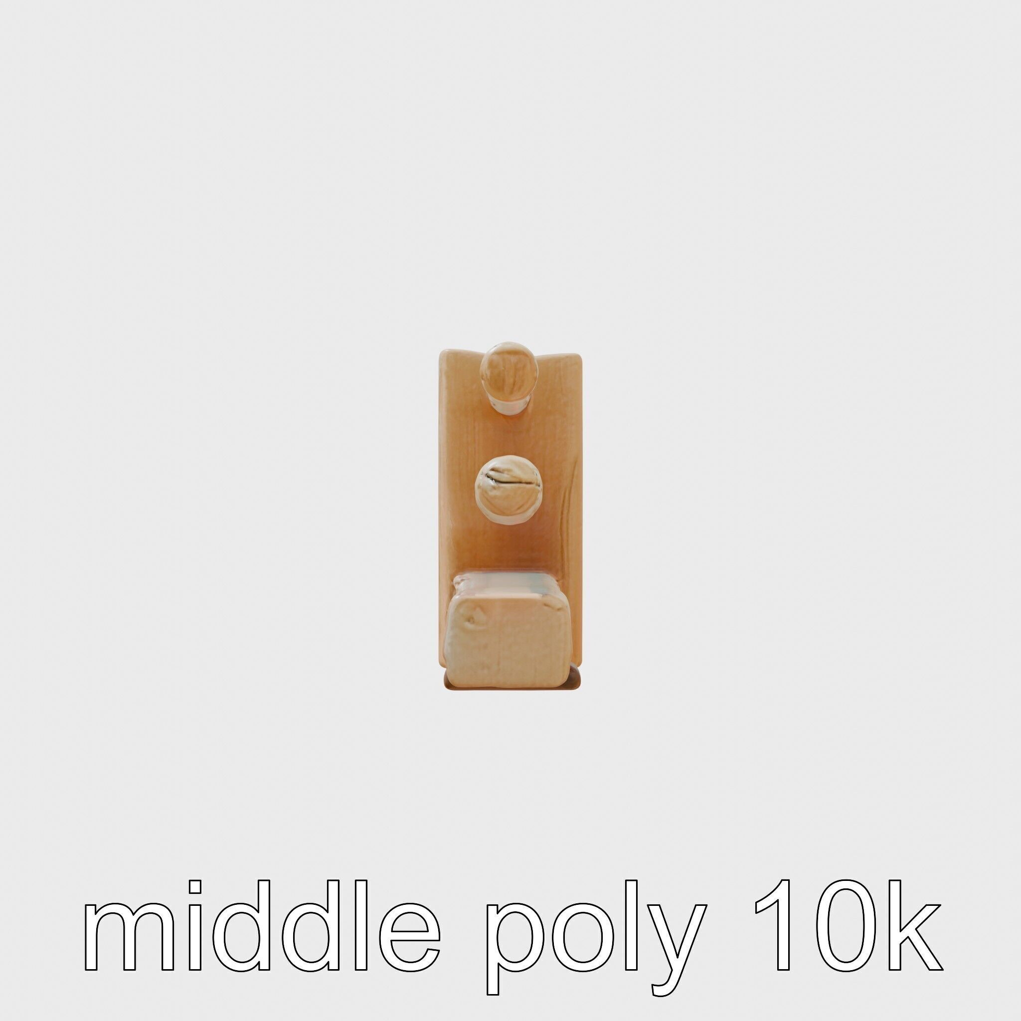 Historic Aged Timber Crossing for 3D Environments Low-poly 3D model_2