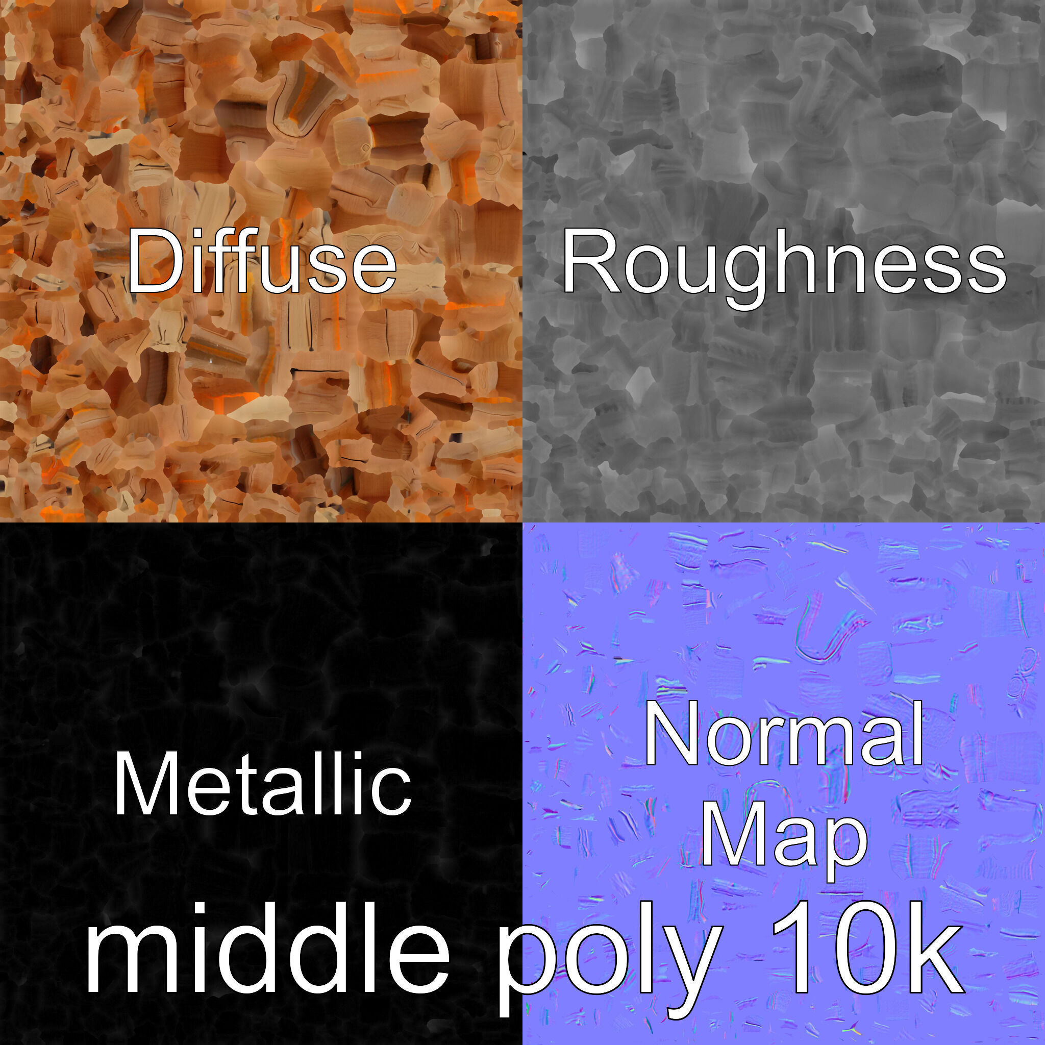 Historic Aged Timber Crossing for 3D Environments Low-poly 3D model_29