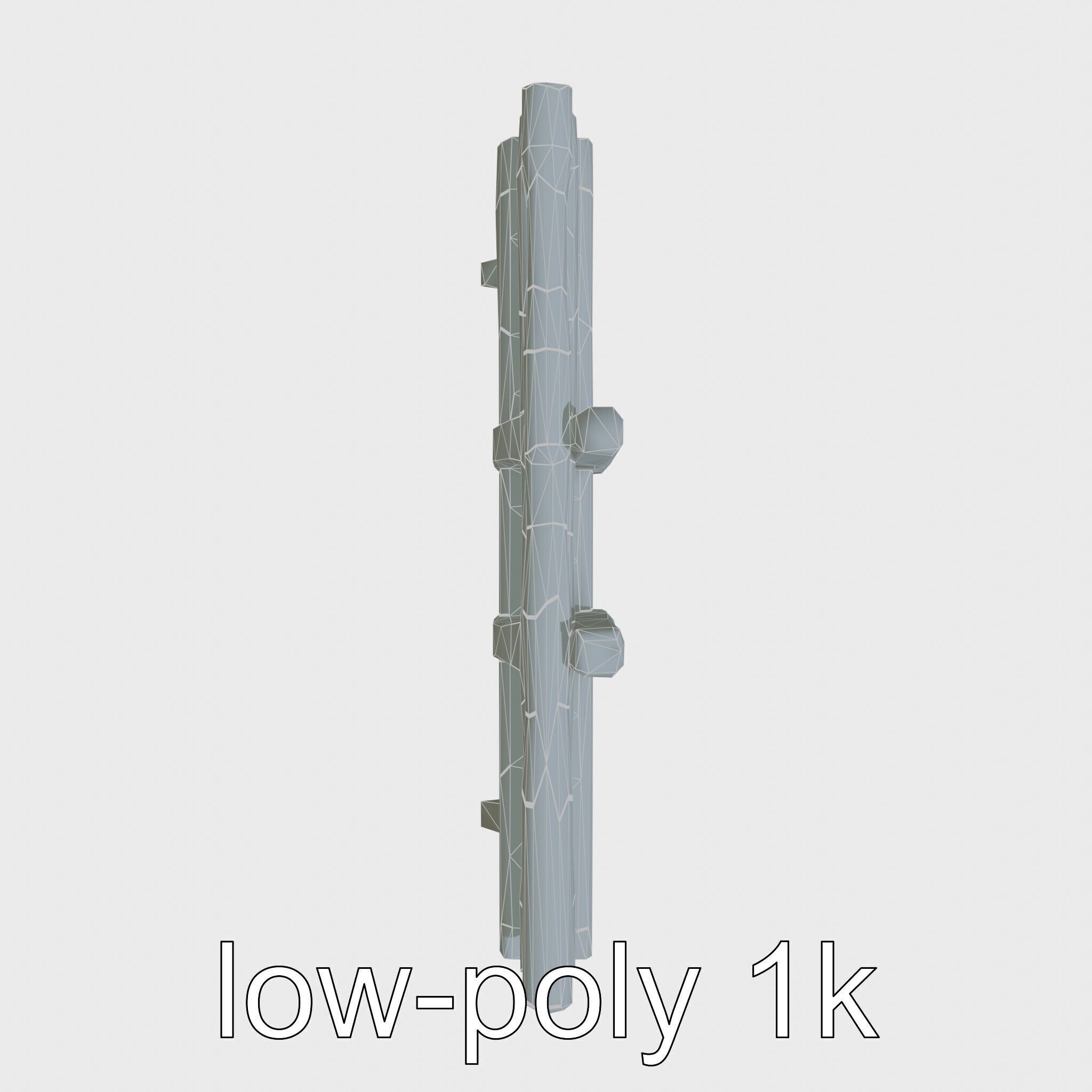 Historic Aged Timber Crossing for 3D Environments Low-poly 3D model_24