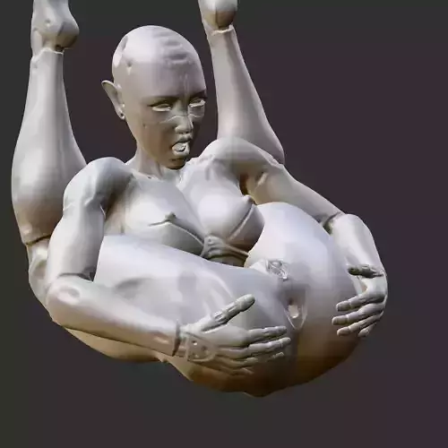 Hot Anime Babe in Naughty Lingerie 3D Model STL 3D print model