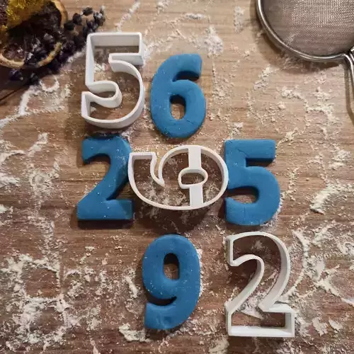 Numbers Cookie Cutter Set - Clay-Fondant Cutters 3D print model