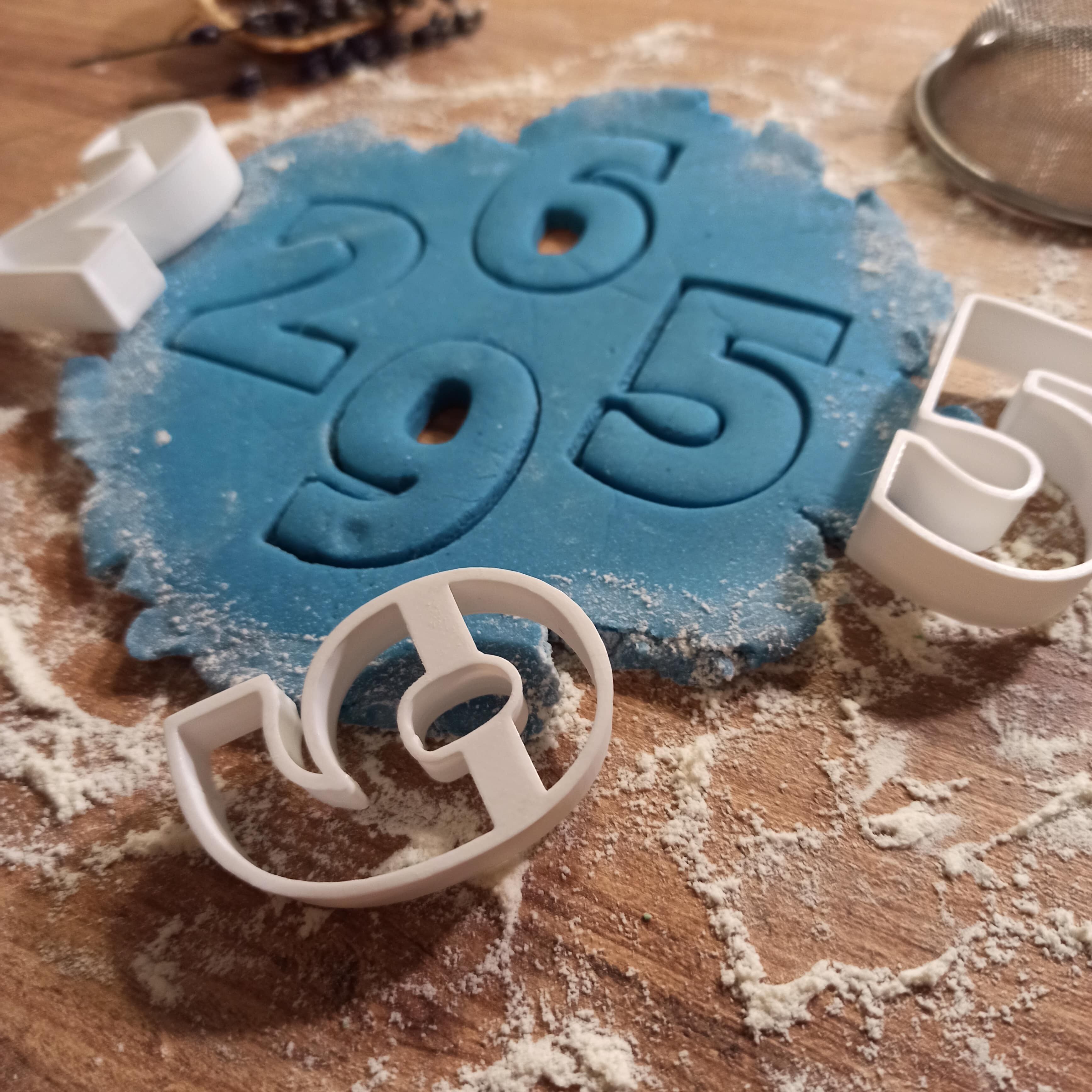 Numbers Cookie Cutter Set - Clay-Fondant Cutters 3D print model_5