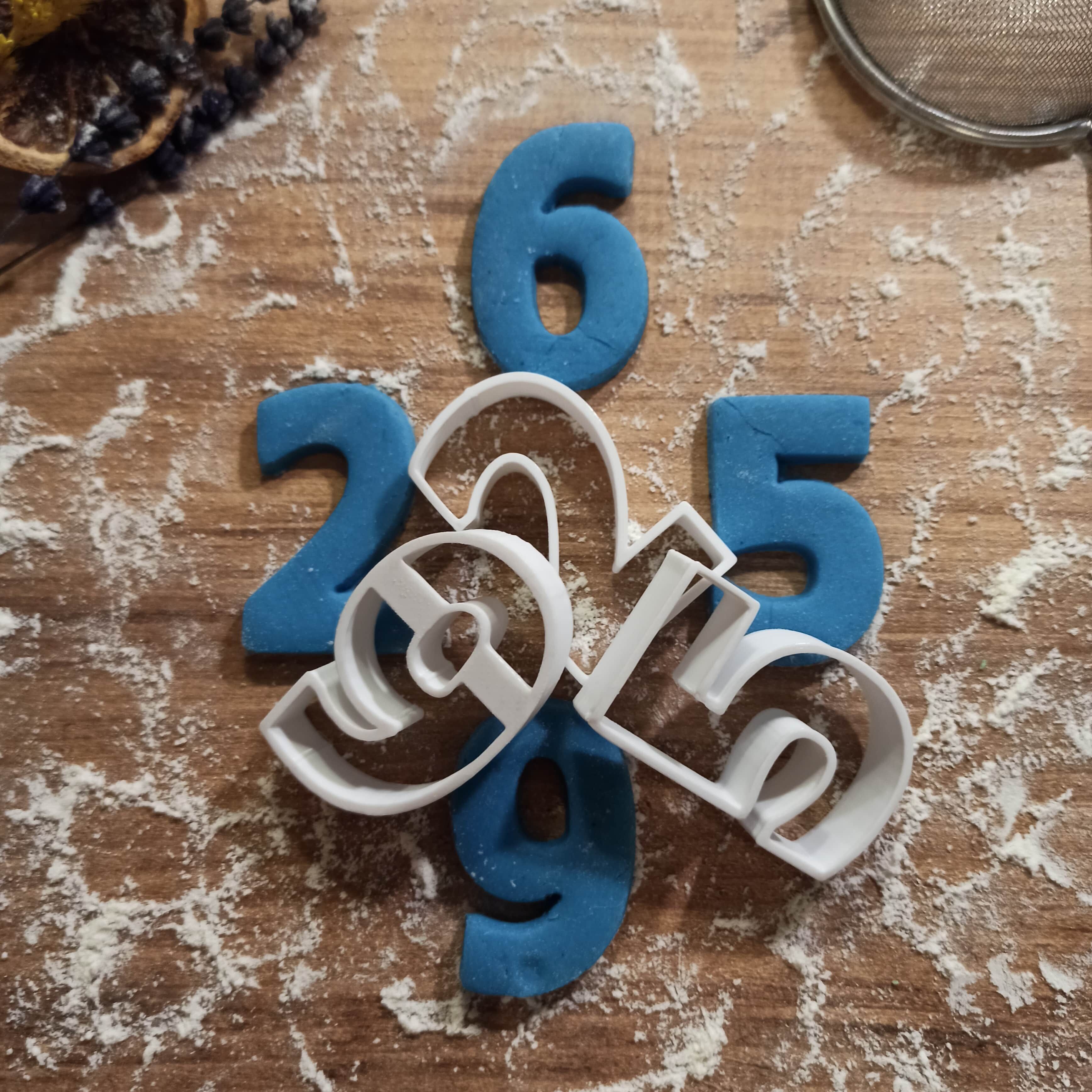 Numbers Cookie Cutter Set - Clay-Fondant Cutters 3D print model_4