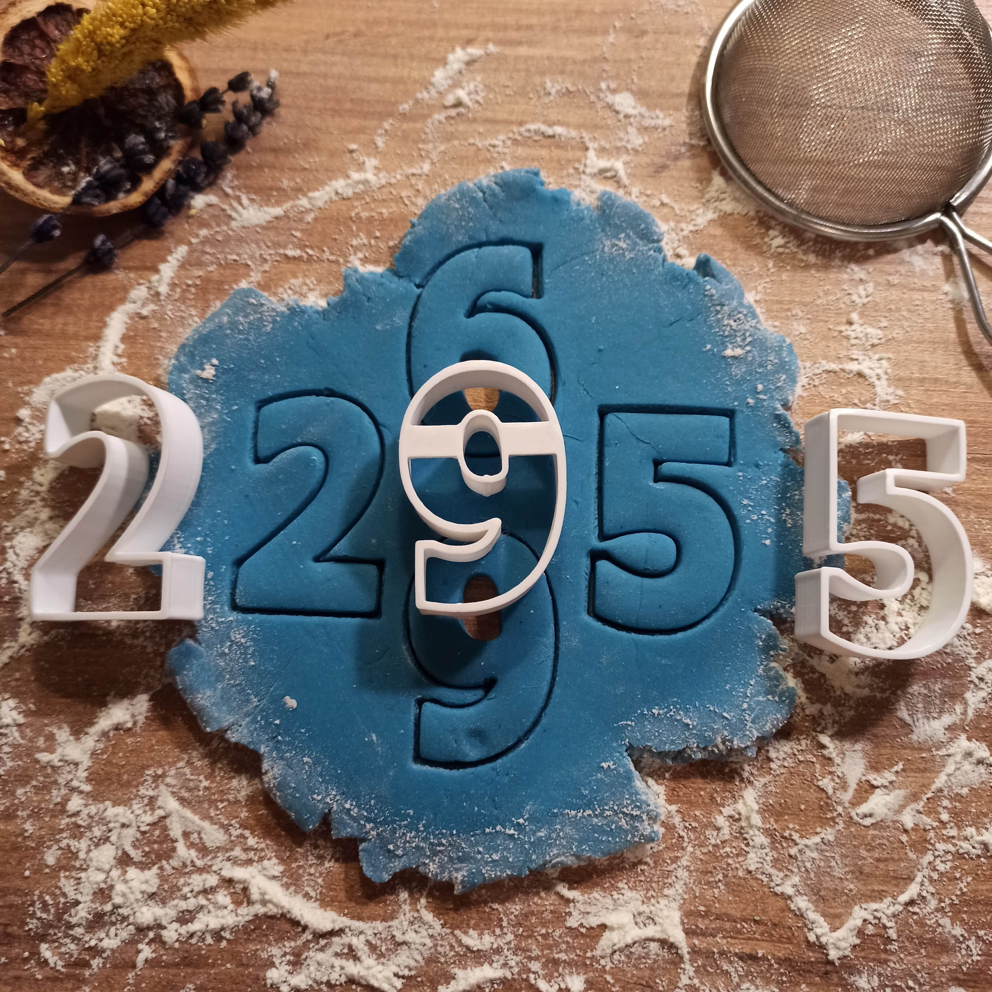 Numbers Cookie Cutter Set - Clay-Fondant Cutters 3D print model_6