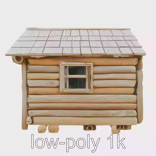 Weathered Timber Haven Wooden Cabin Model