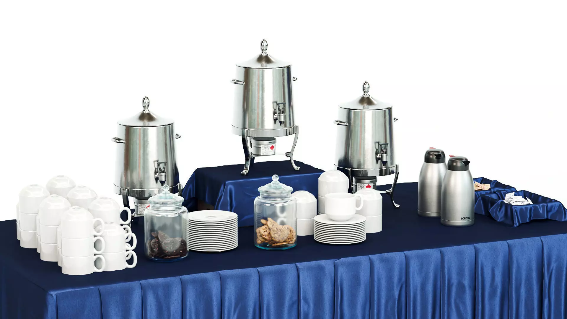 Open buffet Set 02 3D model