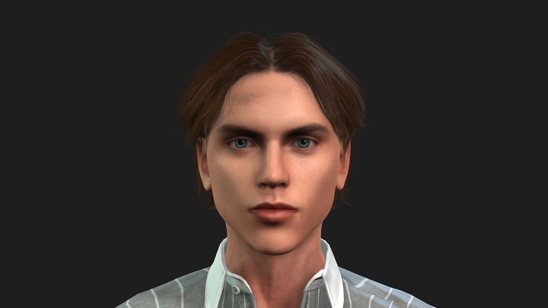 Realistic 3D Male Character 3D model_1