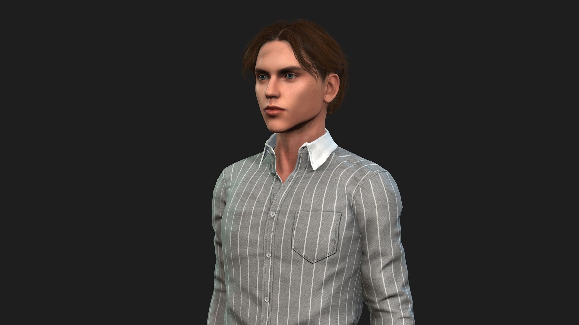 Realistic 3D Male Character 3D model_6