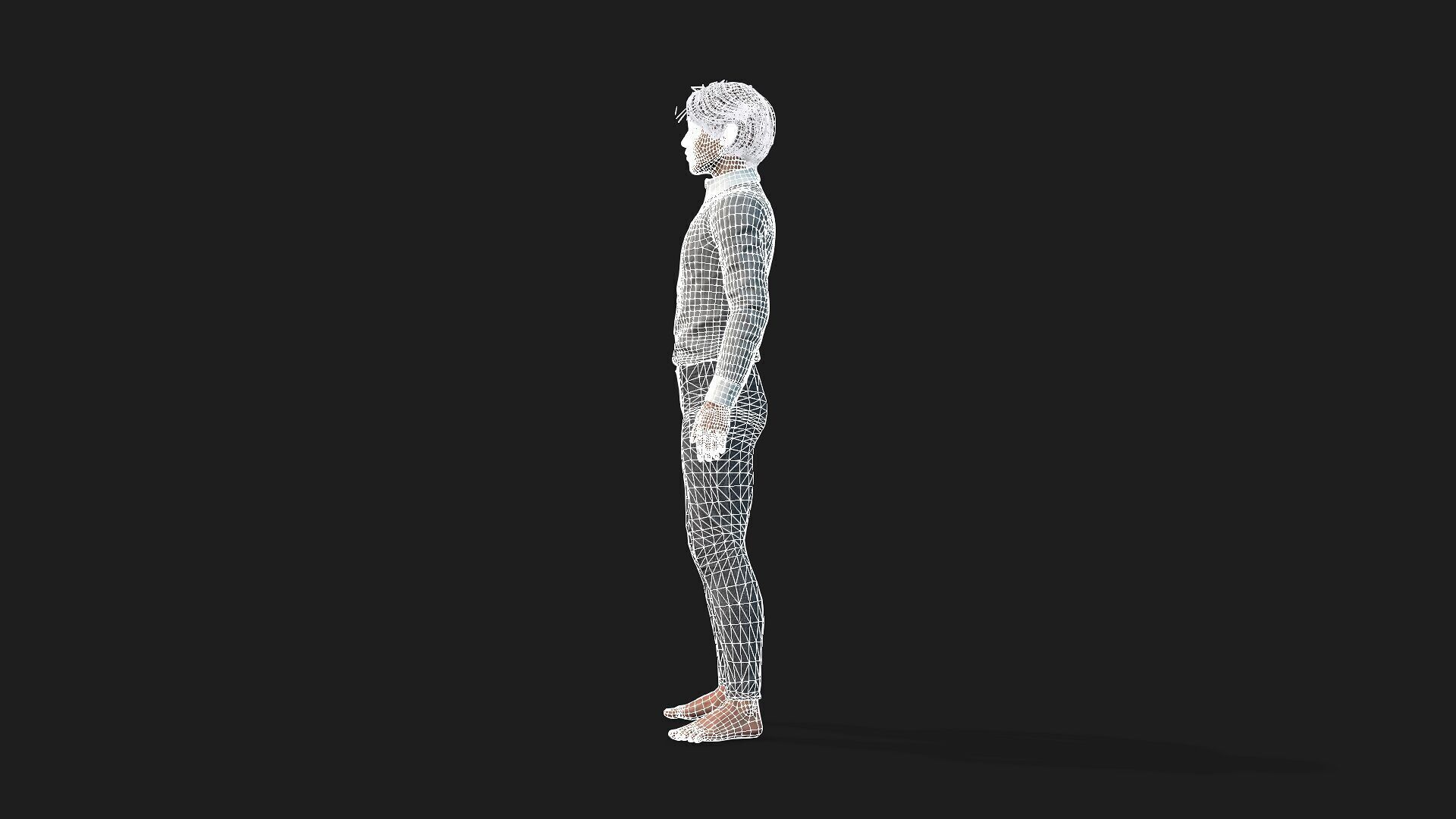 Realistic 3D Male Character 3D model_12