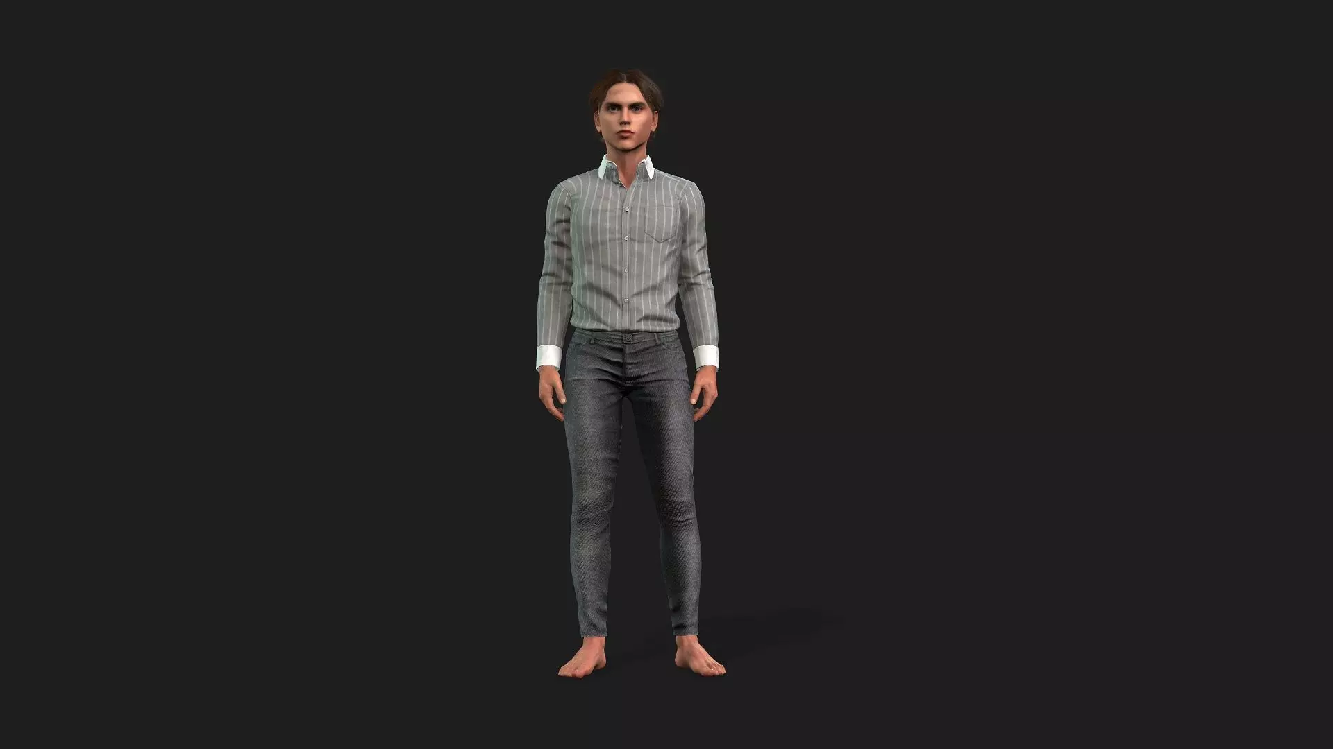 Realistic 3D Male Character 3D model_0