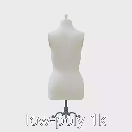 Timeless Sewing Mannequin Linen Torso on Cast Iron Stand