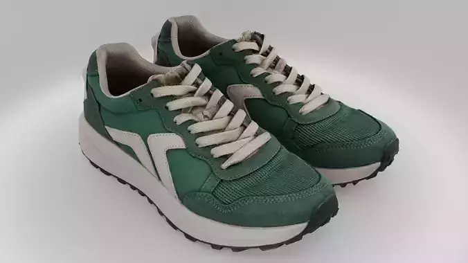 Green shoes