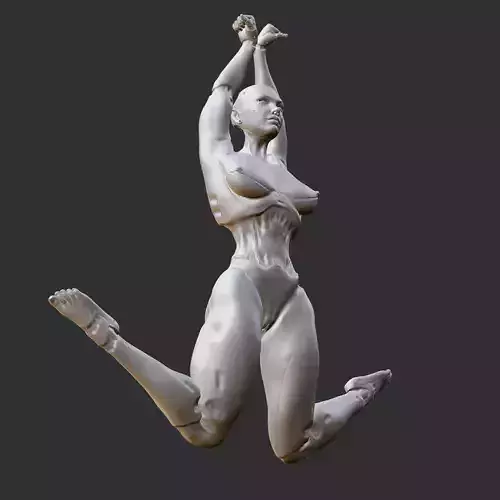 Sexy Anime Waifu Touching Herself NSFW STL