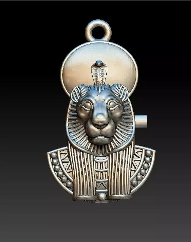Necklace of the god Sekhmet 3D print model
