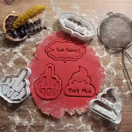 Funny Rude Cookie Cutter Set