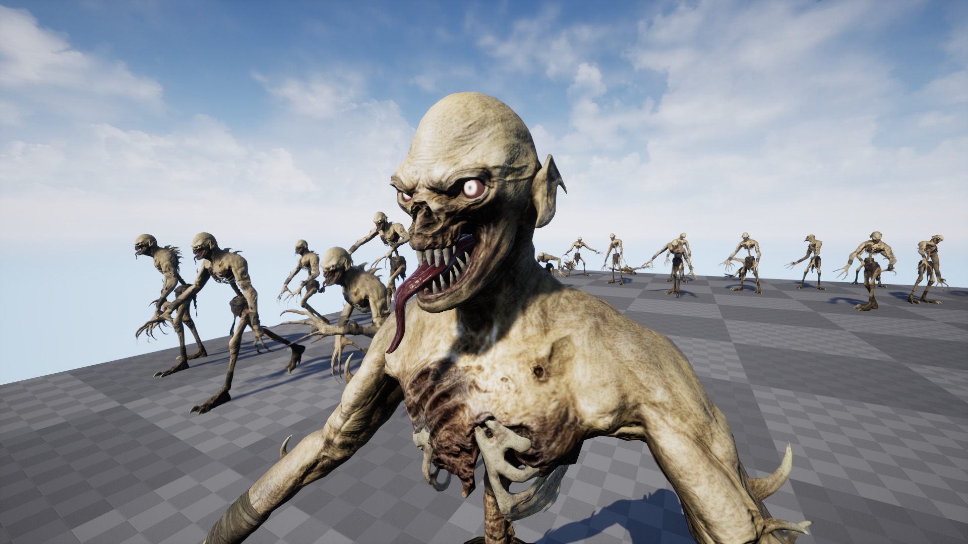 Ghoul Undead Low-poly 3D model_19