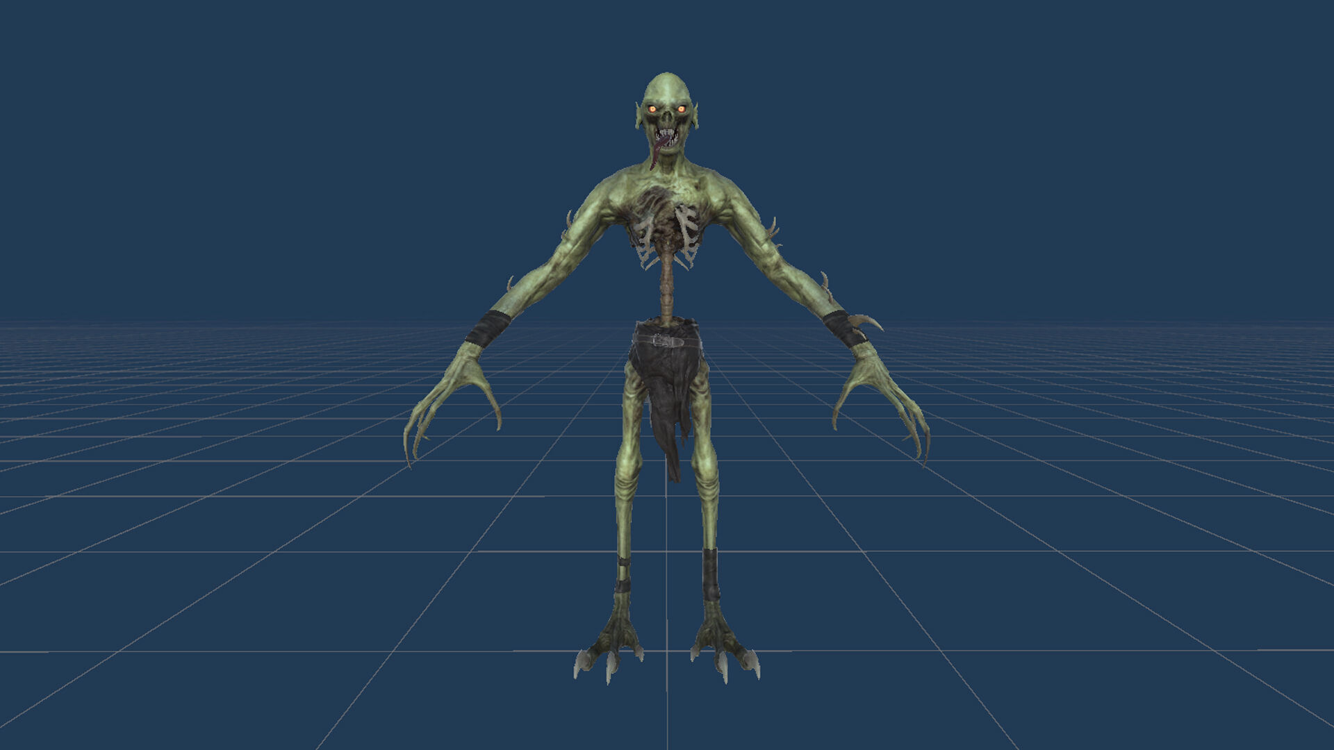 Ghoul Undead Low-poly 3D model_25
