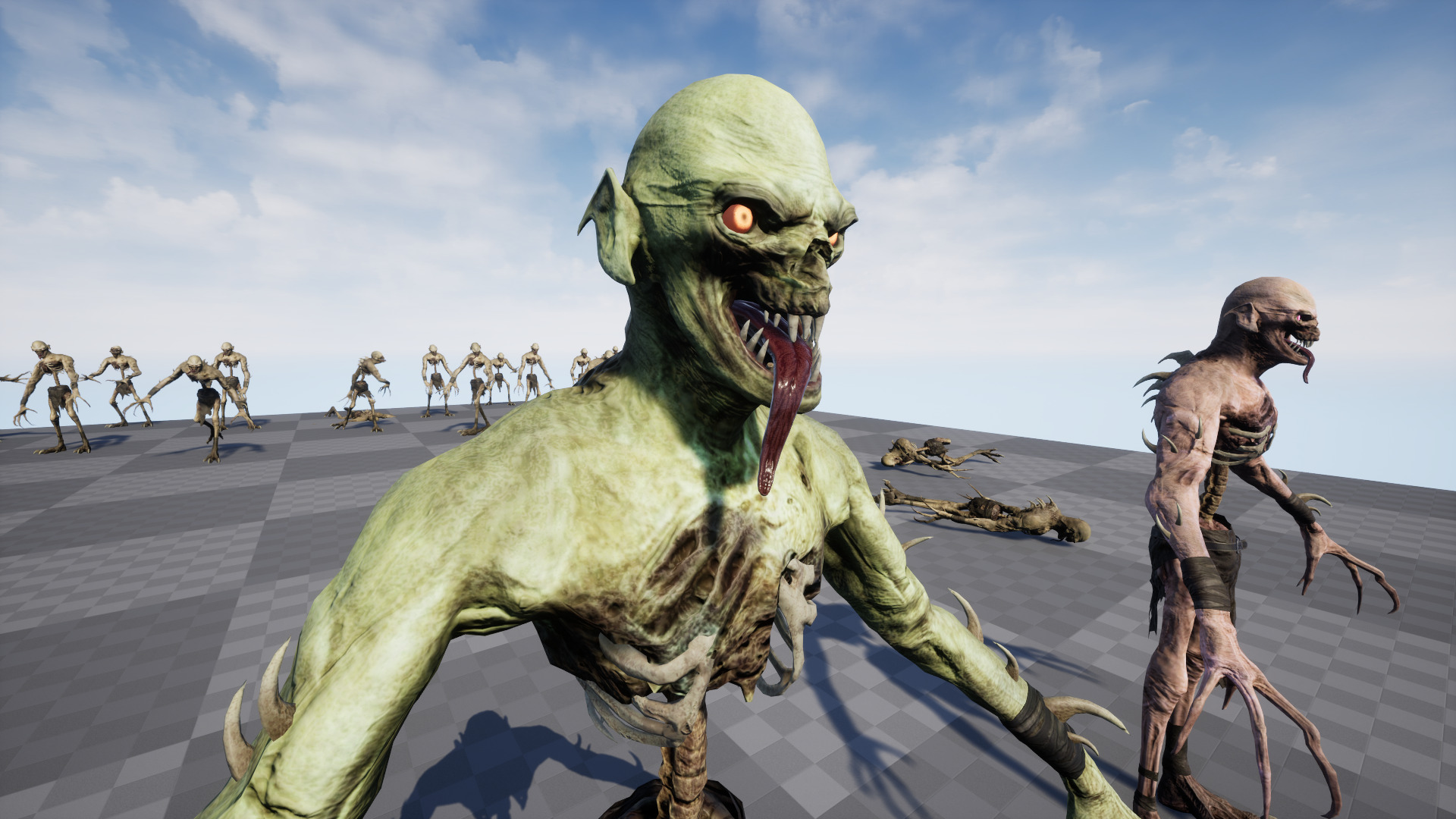 Ghoul Undead Low-poly 3D model_21