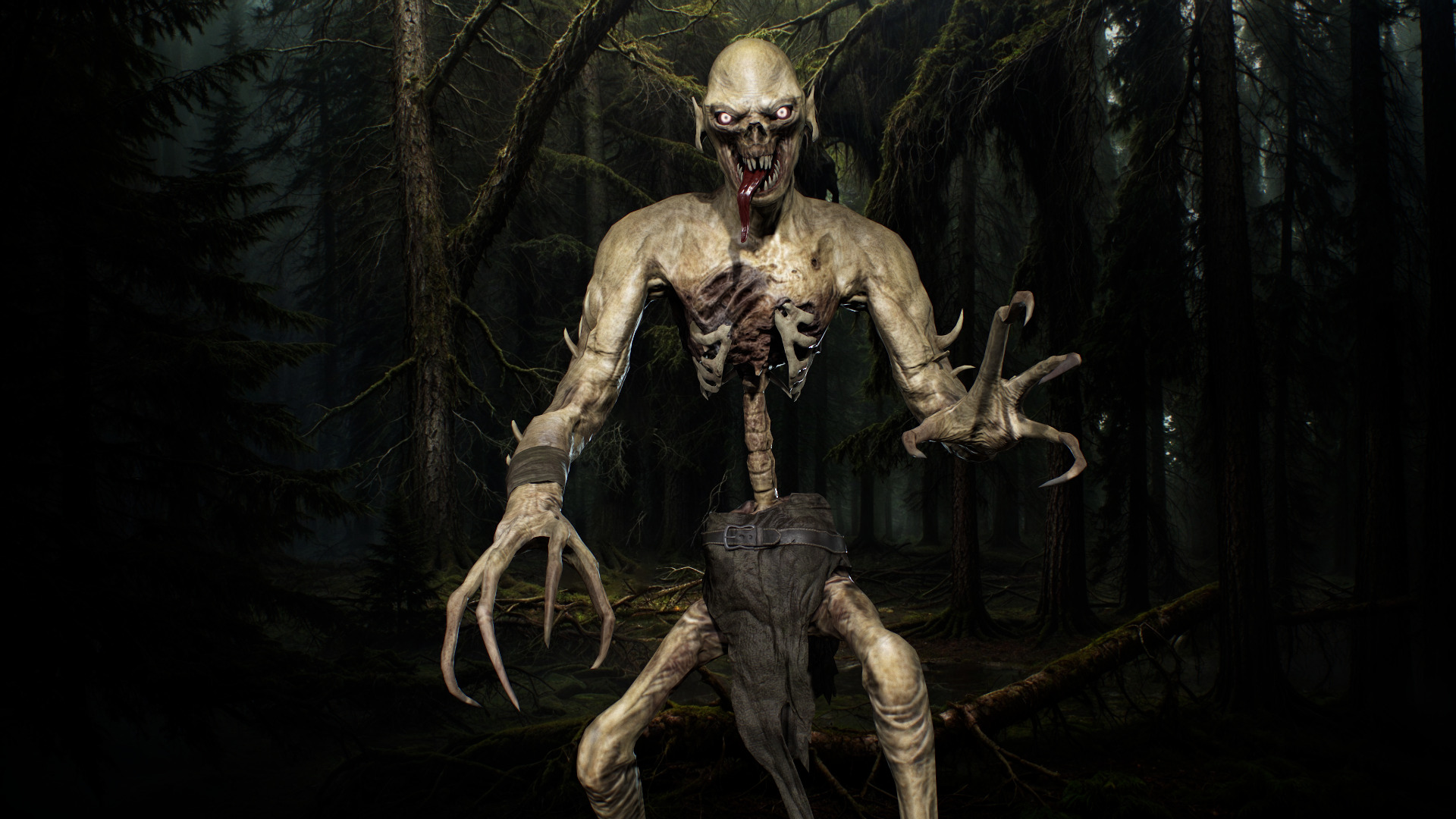 Ghoul Undead Low-poly 3D model_2